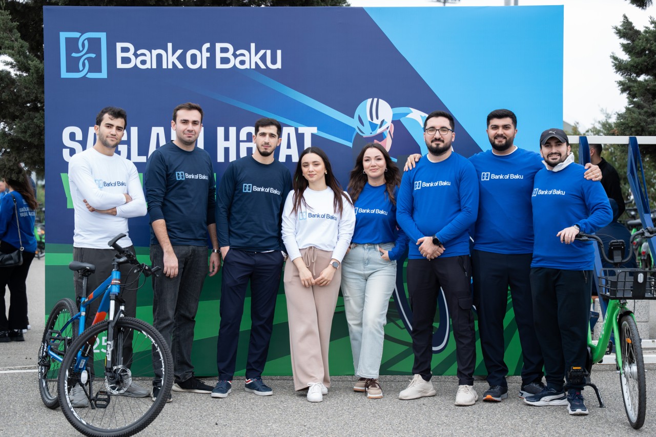 Bank of Baku əməkdaşlarından veloyürüş – Sağlam həyat, yaşıl gələcək